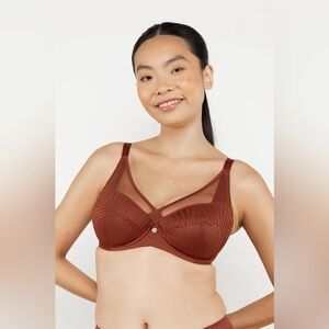 Understance Phoebe FlexWire Unpadded Full Coverage Bra – Terra Cotta Size: 44C
